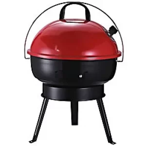 Image of Outsunny BBQ Grill 846-062BK Metal Red, Black
