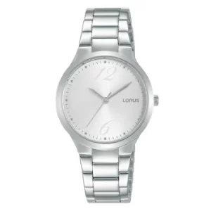 Image of Ladies Dress Watch with Stainless Steel Braclet & White Dial