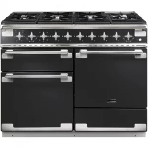 Image of Rangemaster ELS110DFFCB/ Elise 110 Dual Fuel Cooker, Charcoal Black