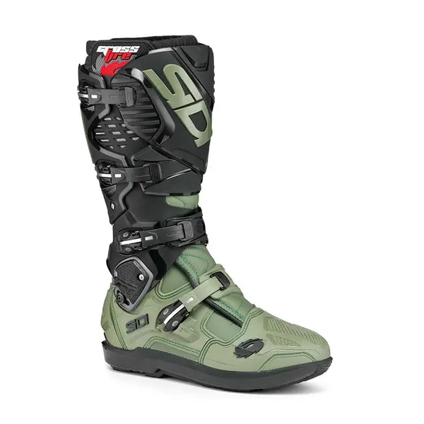 Image of Sidi Crossfire 3 SRS MX Boots Army Black Size 44