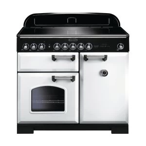 Image of Rangemaster 114030 CDL100EIWH-C Classic Deluxe 100cm Induction Range Cooker White-C