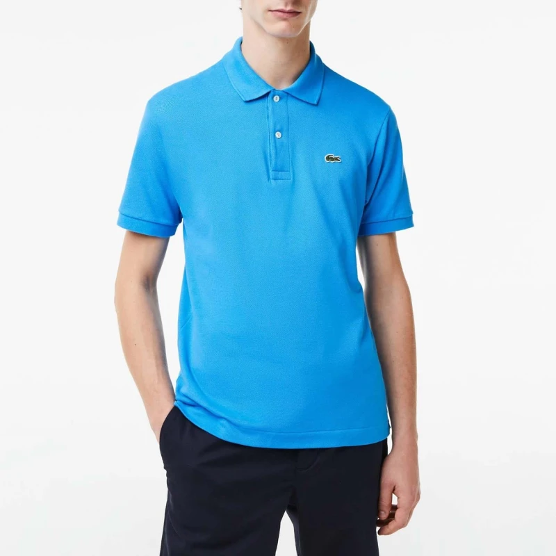 Image of Lacoste Classic Fit L.12.12 Original Piqu Polo Shirt - Blue Blue XS