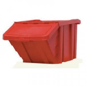 Image of Slingsby Heavy Duty Storage Bin With Lid Red 359519