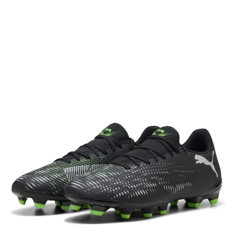 Image of Puma FUTURE 8 PLAY Artificial Ground Football Boots Black/Green male 8 (42)