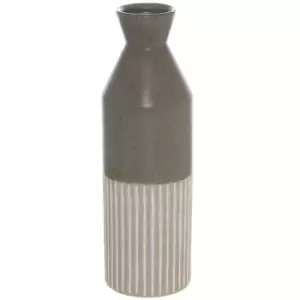Image of Mason Collection Grey Ceramic Ellipse Tall Vase