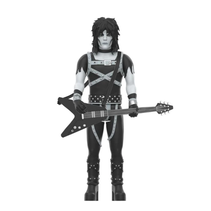 Image of Super7 Motley Crue Reaction Figures Wave 02 - Mick Mars (Shout at The Devil - Black & White) Action Figure Mick Mars (Black & White)