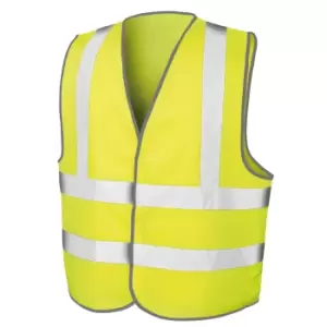 Image of Result Mens Core High-Visibility Safety Motorway Vest (L/XL) (Fluorescent Yellow)