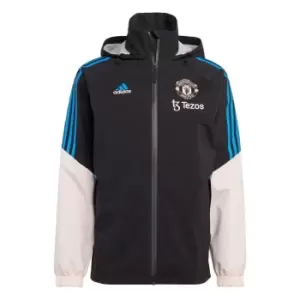 Image of adidas Manchester United Condivo 22 Storm Jacket Mens - Black / Icey Pink