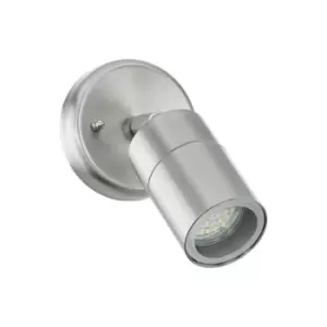 Image of Stockholm 1 - Outdoor Wall Spotlight Stainless Steel IP44, GU10 - Eglo