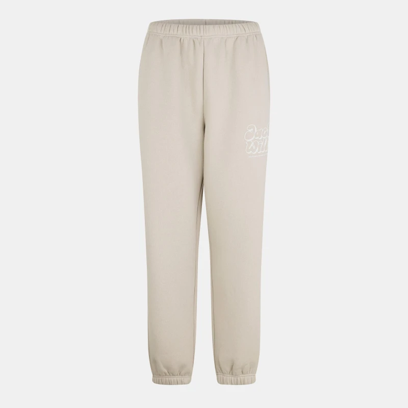 Image of Jack Wills Womens Closed Hem Fleece Joggers Cream female 8 (XS)