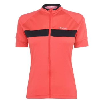 Image of Pinnacle Race Short Sleeve Cycling Jersey Ladies - Coral