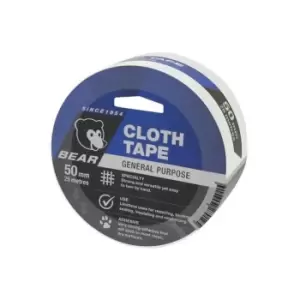 Image of Flexovit Bear General Purpose Cloth Tape 50mm x 15m White