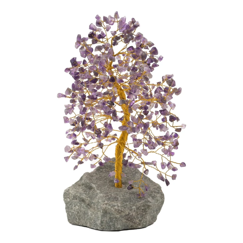 Image of Serenity Gemstone Tree Amethyst - Relax Large Multi