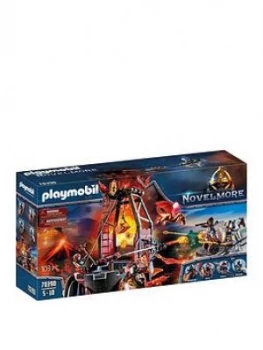Image of Playmobil 70390 Novelmore Knights Burnham Raiders Lava Mine With Fire Launchers