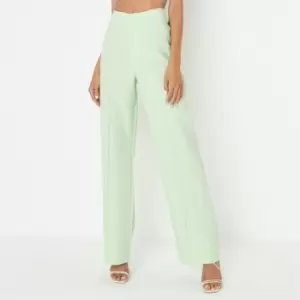 Image of Missguided Slim Leg Tailored Trousers - Green