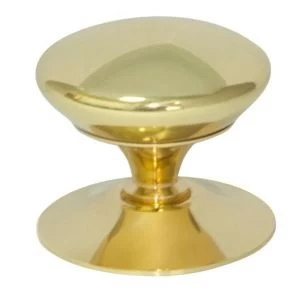 Image of Cooke Lewis Brass effect Round Furniture knob Pack of 1