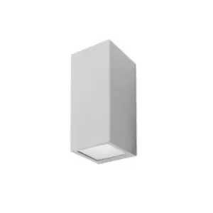 Image of Cube 2 Light Outdoor Wall Light Grey IP44