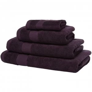 Image of Linea Linea Certified Egyptian Cotton Towel - Blackberry