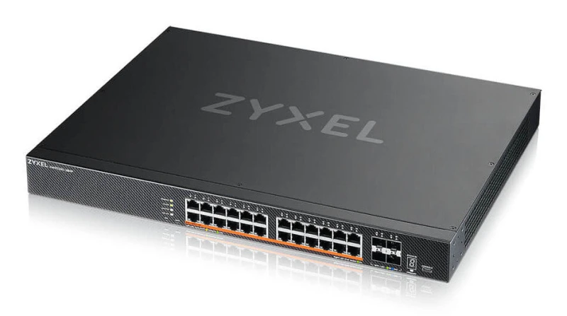 Image of Zyxel Zyxel XMG2230-28HP Managed L2/L3 2.5G Ethernet (100/1000/2500) Power over Ethernet (PoE) 1U Black XMG2230-28HP-ZZ0101F