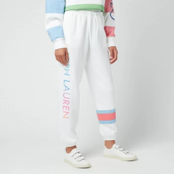 Image of Polo Ralph Lauren Womens Ombre Polo Sport Fleece Joggers - White - S