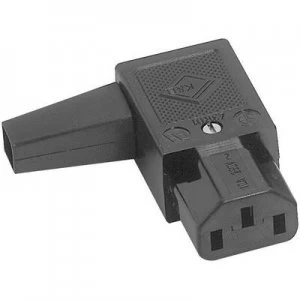 Image of IEC connector 43R Series mains connectors 43R Socket right angle