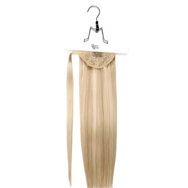Image of Beauty Works Super Sleek Invisi Pony 18" Extensions (Various Colours) - Champagne Blonde