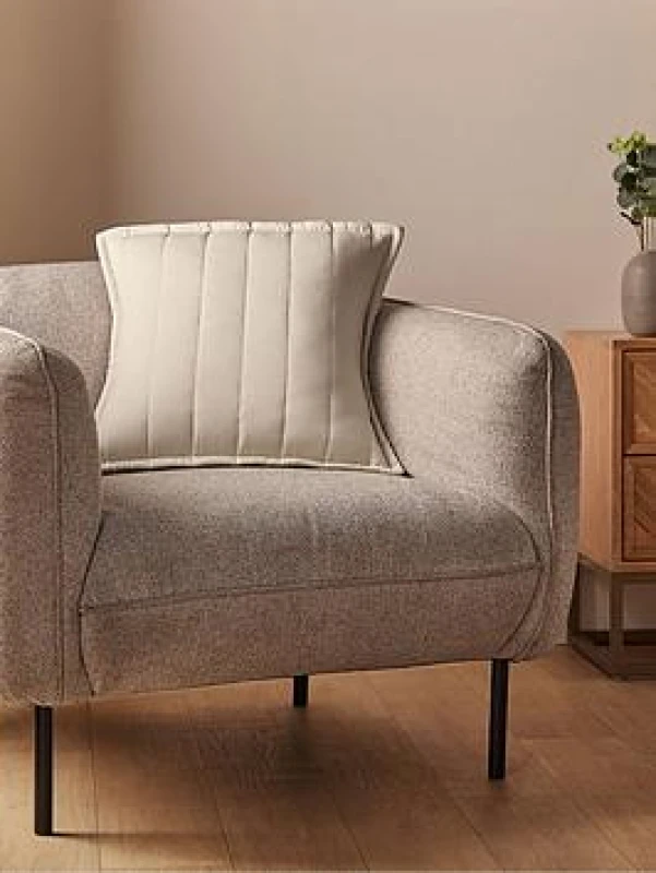 Image of Silentnight Supersoft Quilted Cushion 45Cm X 45Cm - Natural Blue WH5QH Unisex