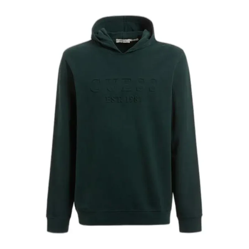 Image of Guess Hoodie Guess Beau Vert Male S