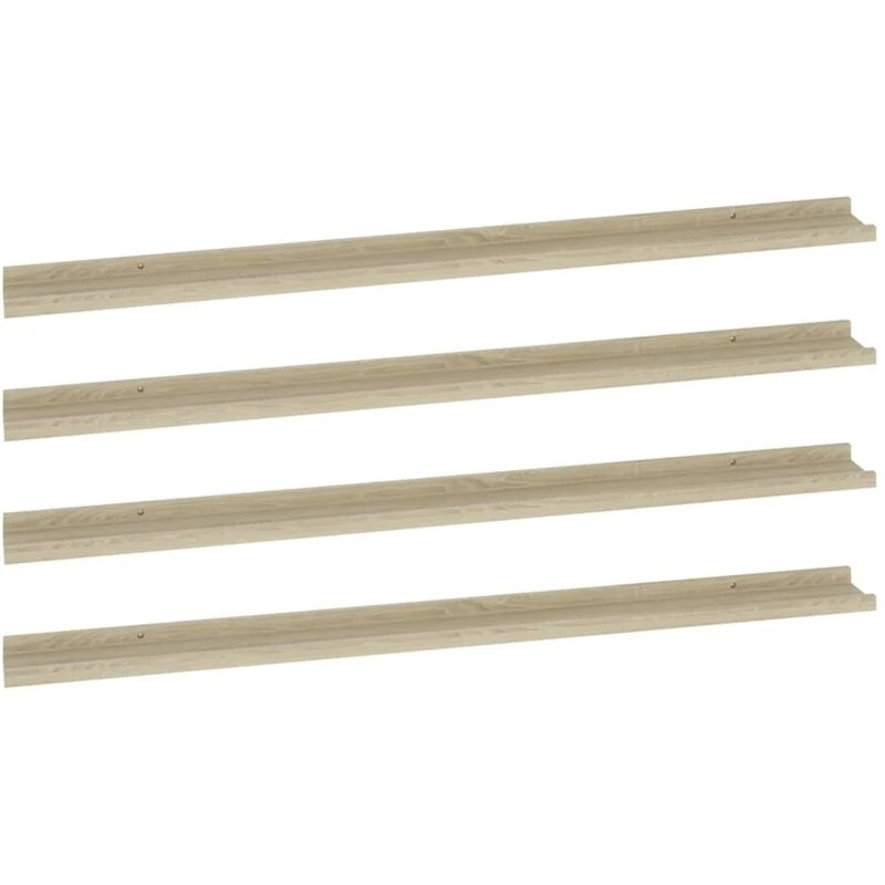 Image of VIDAXL Wall Shelves 4 pcs Sonoma Oak 115x9x3cm Vidaxl 8720286417898