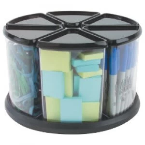 Image of Deflecto Desk Organiser Tidy Tub Plastic Transparent 16.9 x 28.3 x 28.3 cm