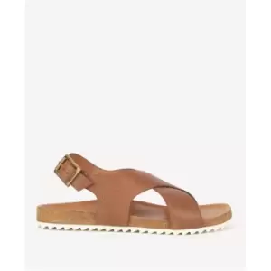 Image of Barbour Rochelle Cross-Over Strap Sandals - Brown