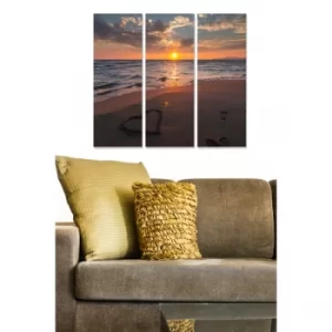 Image of MDF1111483 Multicolor Decorative MDF Painting (3 Pieces)