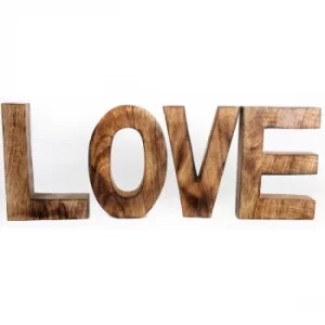 Image of LOVE Wooden Letters Sign