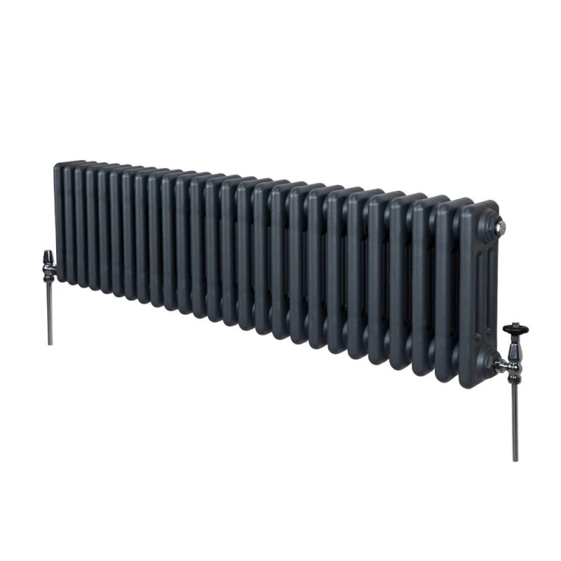Image of MonsterShop Traditional 3 Column Radiator - 300 X 1192mm - Anthracite