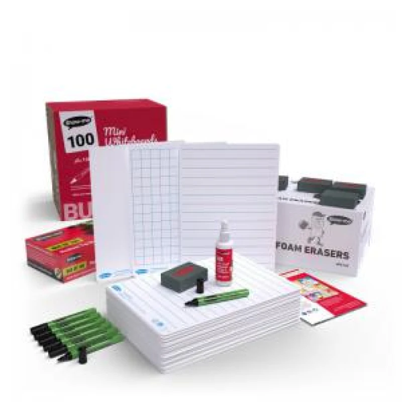 Image of Show-me Multi Curriculum A4 Mini Whiteboards, Bulk Box, 100 Sets BMCB EPGEBMCB