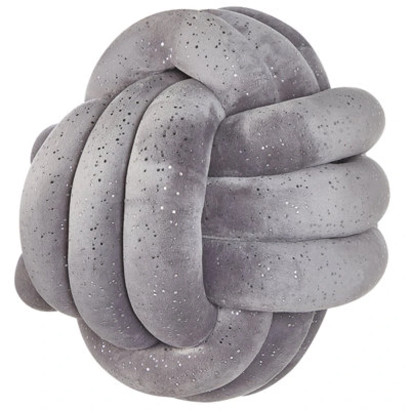 Image of Beliani Throw Cushion Malni Velvet 30 X 30 Cm Grey Solid