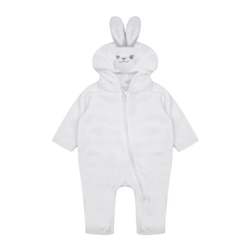 Image of Larkwood Rabbit Jumpsuit in White Size: 2-3 Years White Unisex 2-3 Years