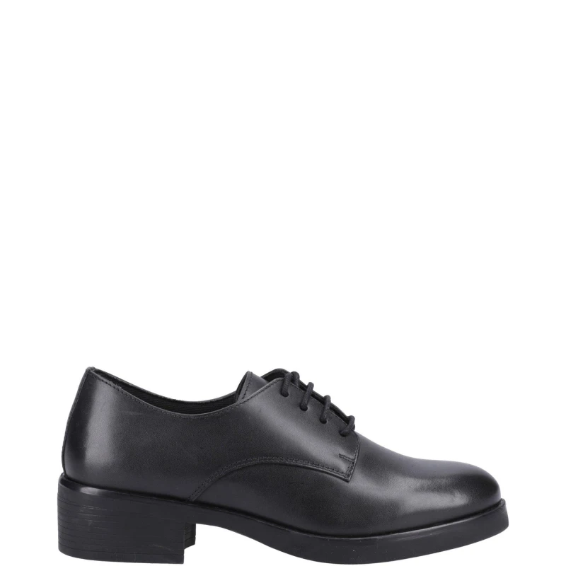 Image of Hush Puppies Anastasia Senior Leather School Shoes UK Size 4 (EU 37) Black HUS828-BLACK-4
