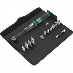 Image of Wera 20 Piece 1/4" Click Torque A6 Set 1/4" 2.5Nm - 25Nm