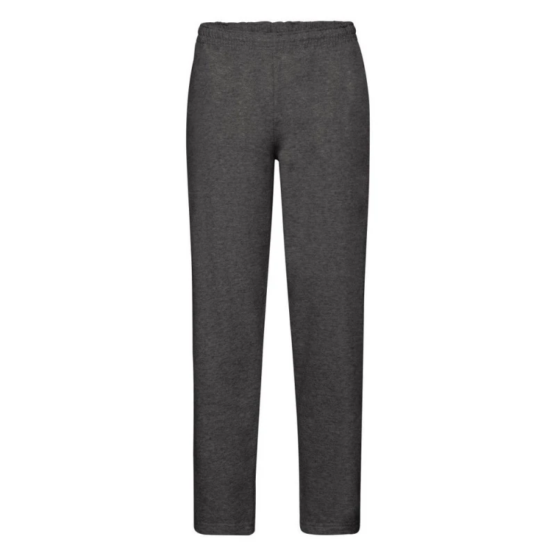 Image of Fruit Of The Loom Fruit of the Loom Men Open Hem Jog Pants Jogging Bottoms in Grey Size: Small Grey S Male 5059269763817