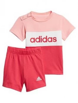 Image of adidas Infants CB Set - Pink, Size 2-3 Years