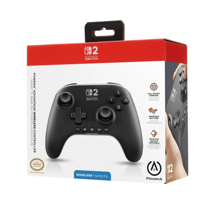 Image of PowerA Advantage Wireless Controller for Nintendo Switch 2 - Black unisex Mint