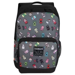 Image of Minecraft Girls Characters Backpack (One Size) (Grey/Multicoloured)