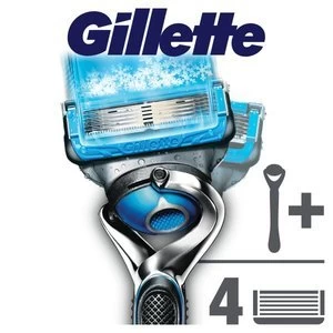 Image of Gillette Fusion Proshield Flexball Chill Razor +3 Blades