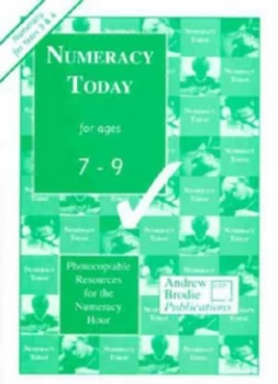 Image of Numeracy Today for Ages 7-9 by Andrew Brodie Paperback