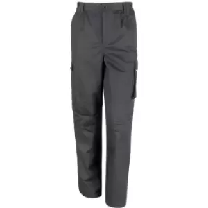 Image of Result Unisex Work-Guard Windproof Action Trousers / Workwear (M) (Black) - Black