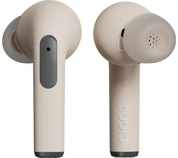 Image of SUDIO N2 Pro Wireless Bluetooth Noise Cancelling Earbuds - Sand, Cream 7350071387115