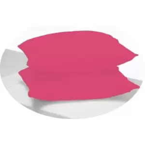 Image of Belledorm 200 Thread Count Egyptian Cotton Housewife Pillowcases (Pair) (One Size) (Cerise Pink) - Cerise Pink