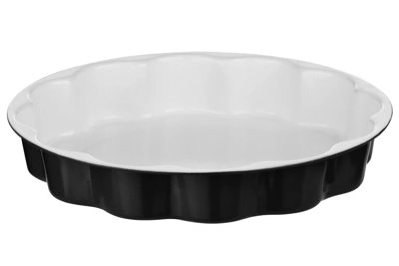 Image of Interiors by Premier Ecocook High Edge Flan Dish. Black
