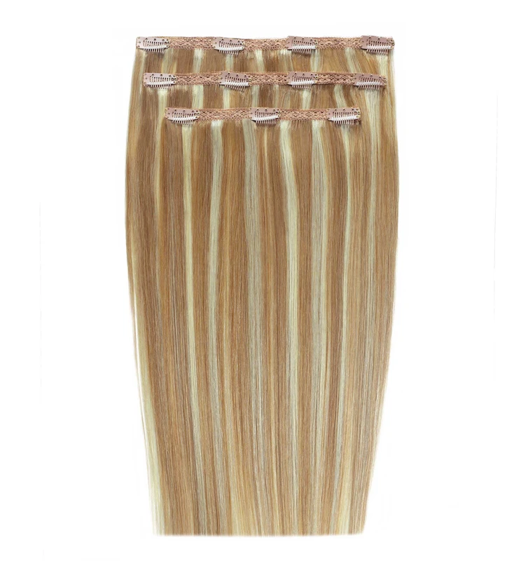 Image of Beauty Works Deluxe Clip-In Extensions 18" 100% Remy Hair - 140 grams, 613/16 California Blonde, Women